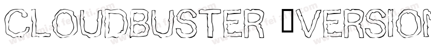 Cloudbuster (version 10)字体转换